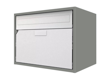 Briefkasten Huber Aluminium 300/400 Graualuminium RAL 9007